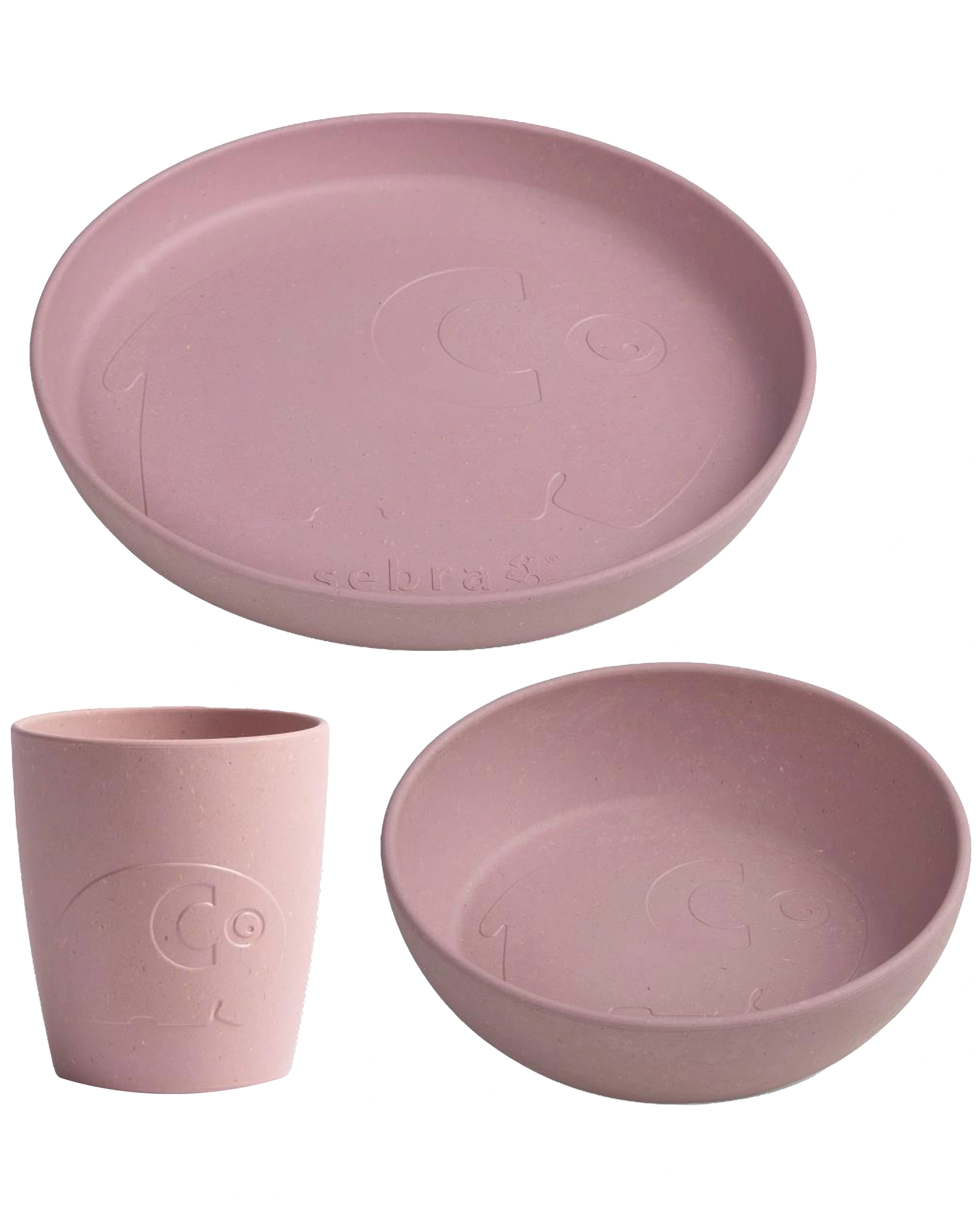 Geschirr-Set MUMS 3-teilig in blossom pink