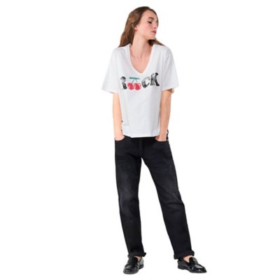 Tee-shirt à manches courtes femme Auldi LE TEMPS DES CERISES