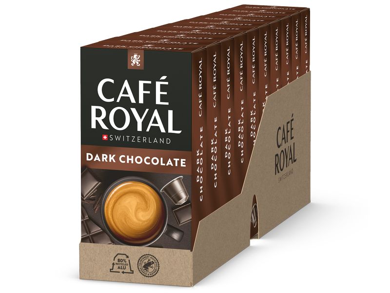 Café Royal Kaffeekapseln für Nespresso Dark Chocolate 100 S Kaffeekapseln für Nespresso Maschinen