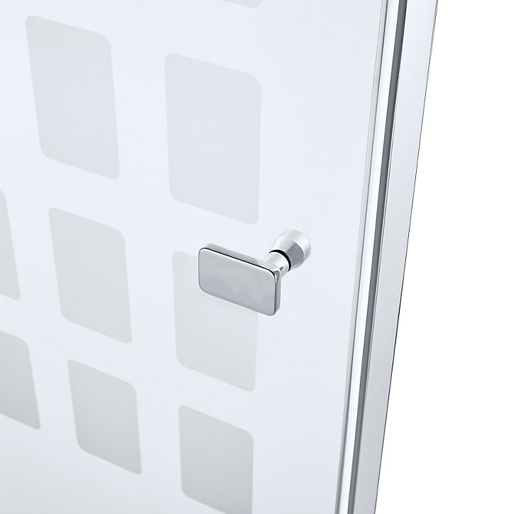 Porte de douche pivotante, 80 x 192 cm, Schulte NewStyle, verre transparent anticalcaire, Cubic transparent