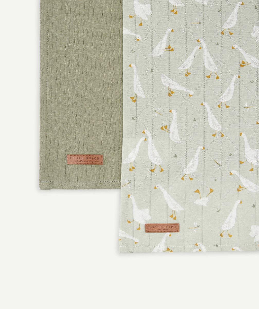 LITTLE DUTCHLANGES EN COTON LITTLE GOOSE PURE OLIVE