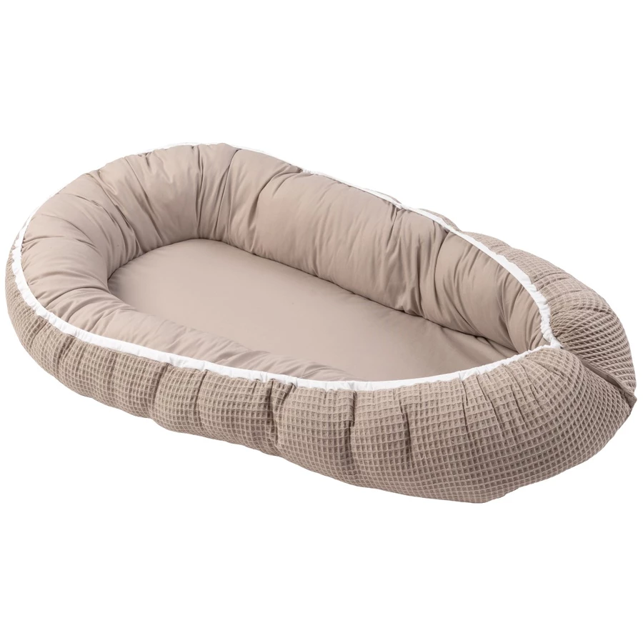 ULLENBOOM Kuschelnest Waffelpique sand