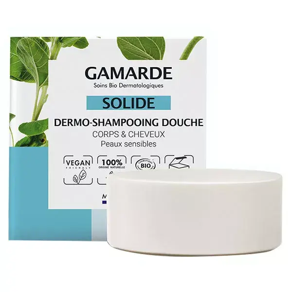 Gamarde Dermo-Solide Pain Shampoing Douche Bio 109ml