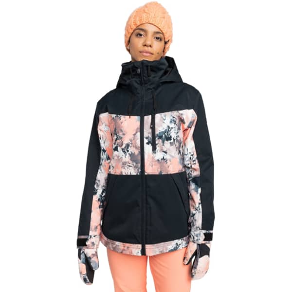 Veste de ski ROXY PRESENCE PARKA PEACH PINK DREAMY PICTURE