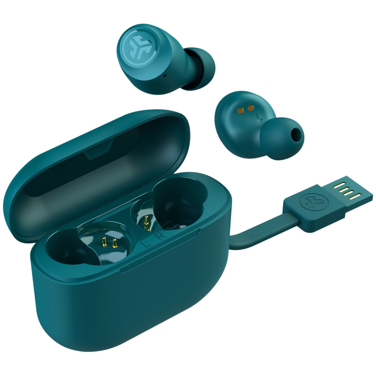 JLab Go Air Pop helt trådløse in-ear hodetelefoner (blågrønn)