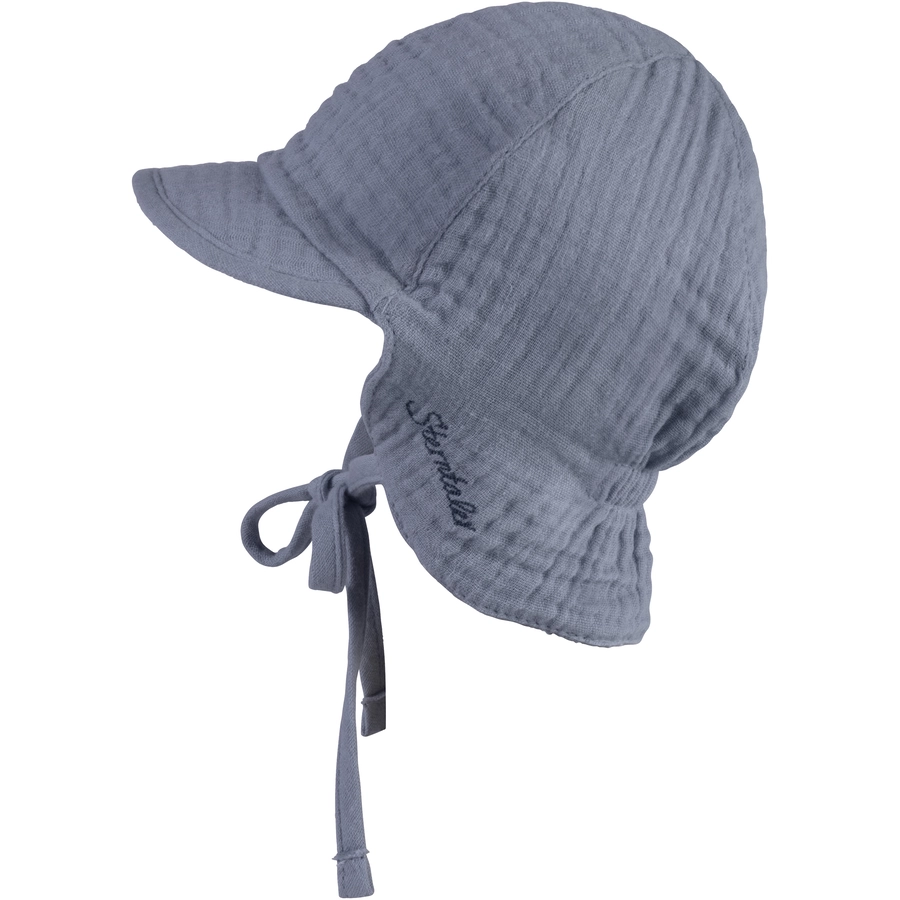 Sterntaler Wendeschirmmütze mit Nackenschutz graublau