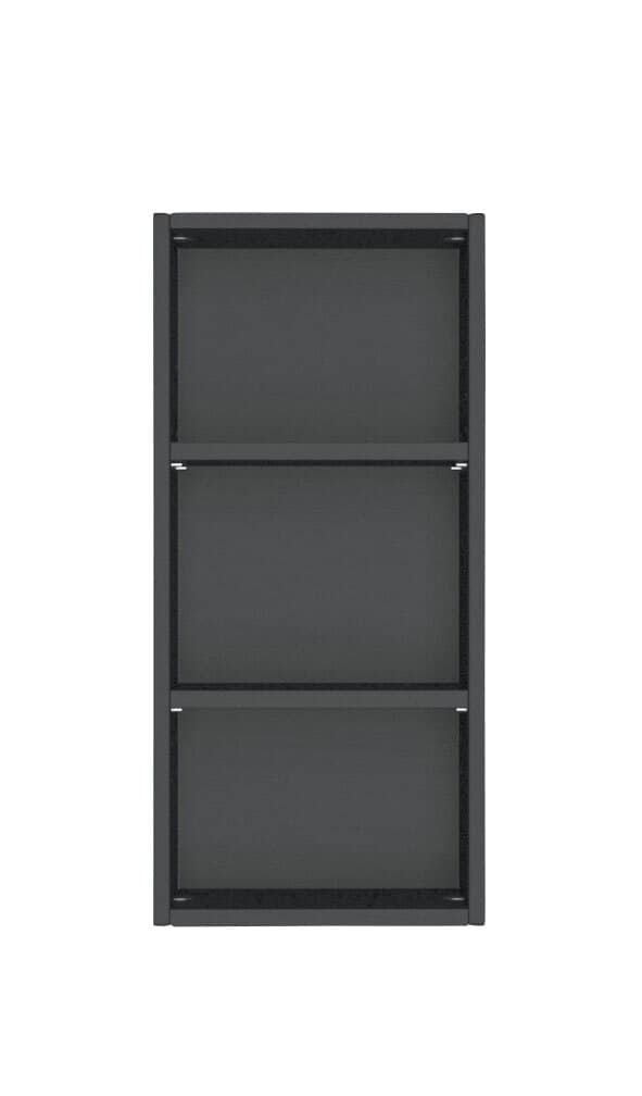 Hängeregal Davos Front Grau Matt/Korpus Graphit 30x64x18 cm
