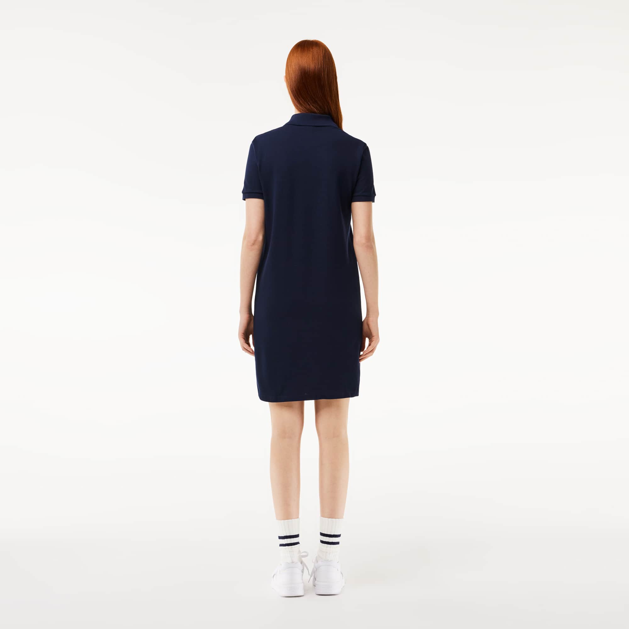 Robe polo femme Lacoste en petit piqué souple Robes & Jupes - Bleu - Lacoste - Femme