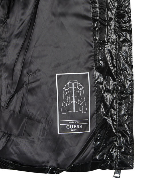 Guess - PALOMA SHORT PUFFA JACKET Negro