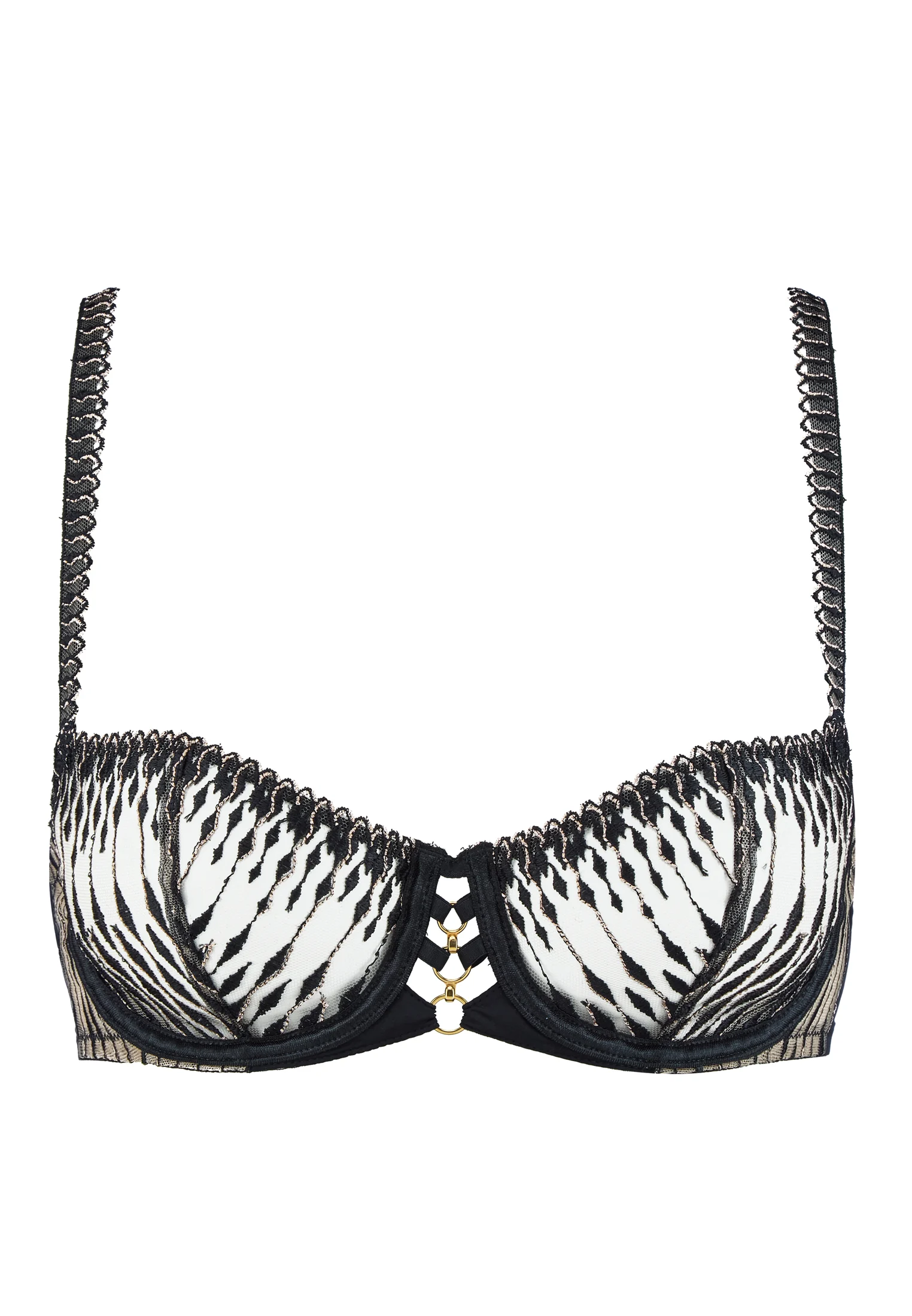 VOODOO KISS - Soutien-gorge corbeille avec armatures | Noir