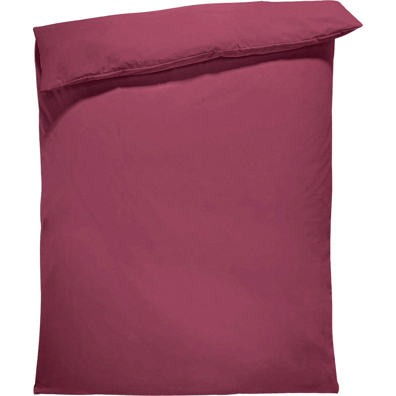 Bettwäsche Renforcé unifarbig 160x210 Duvet Nordisch, blau