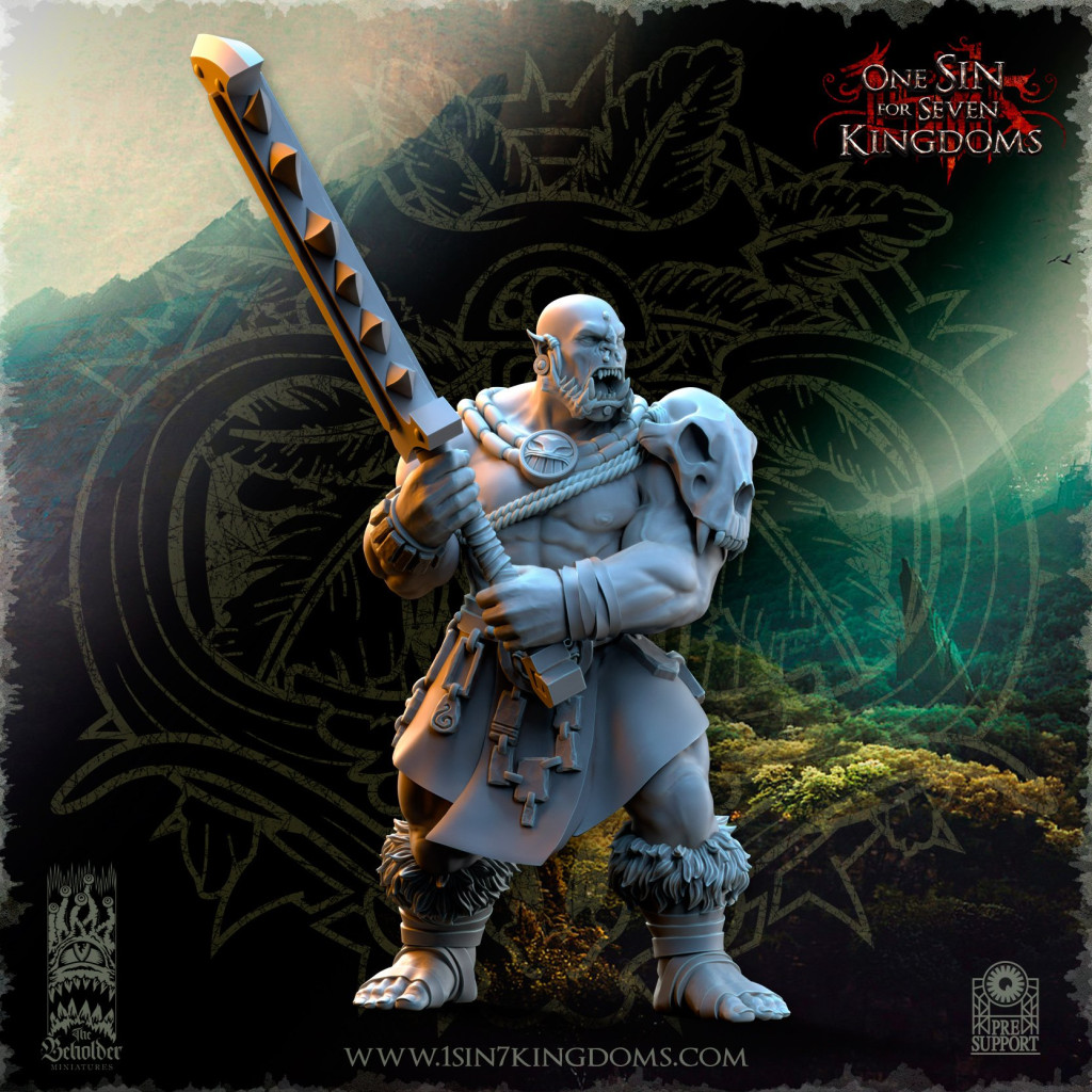 The Beholder Miniatures - Orcs - Groupe de Commandement