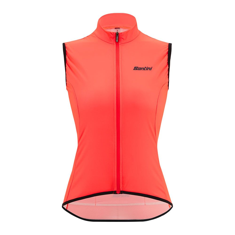 Santini NEBULA - Gilet Femme grenadine corail fluo
