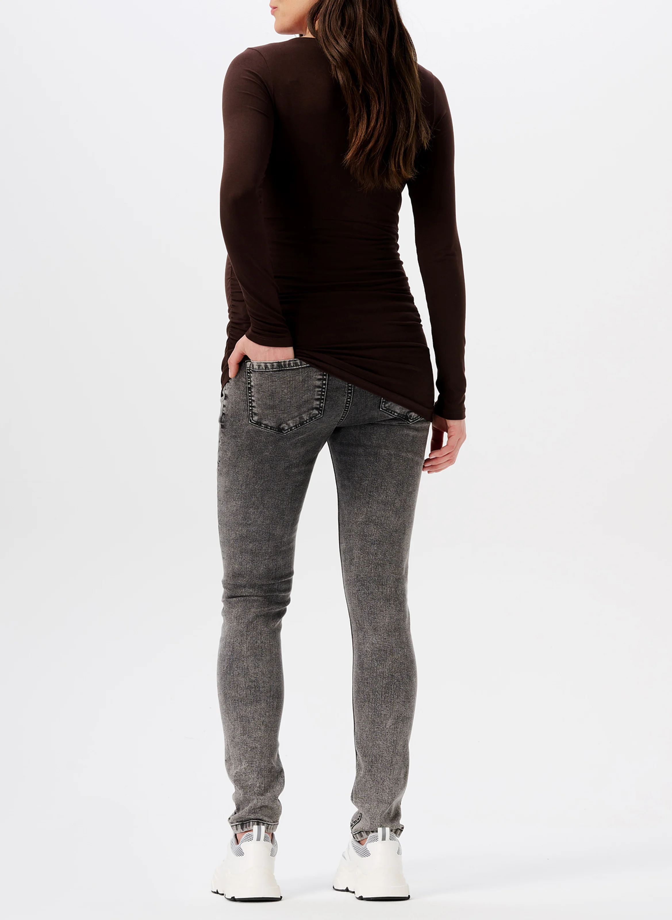 ELDA - Tee-shirt col V d'allaitement| Beige