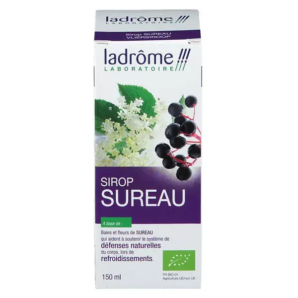 Xarope de Sabugueiro Orgânico à Base de Plantas Ladrome Fresh 150ml