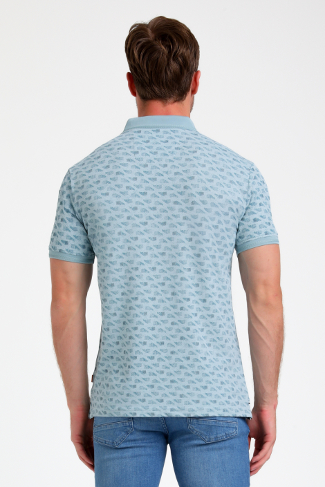 Gabbiano blauwe heren polo