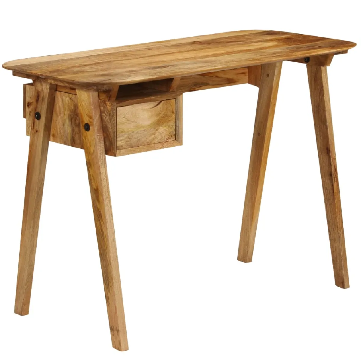 vidaXL Bureau en manguier massif - 110x50 cm