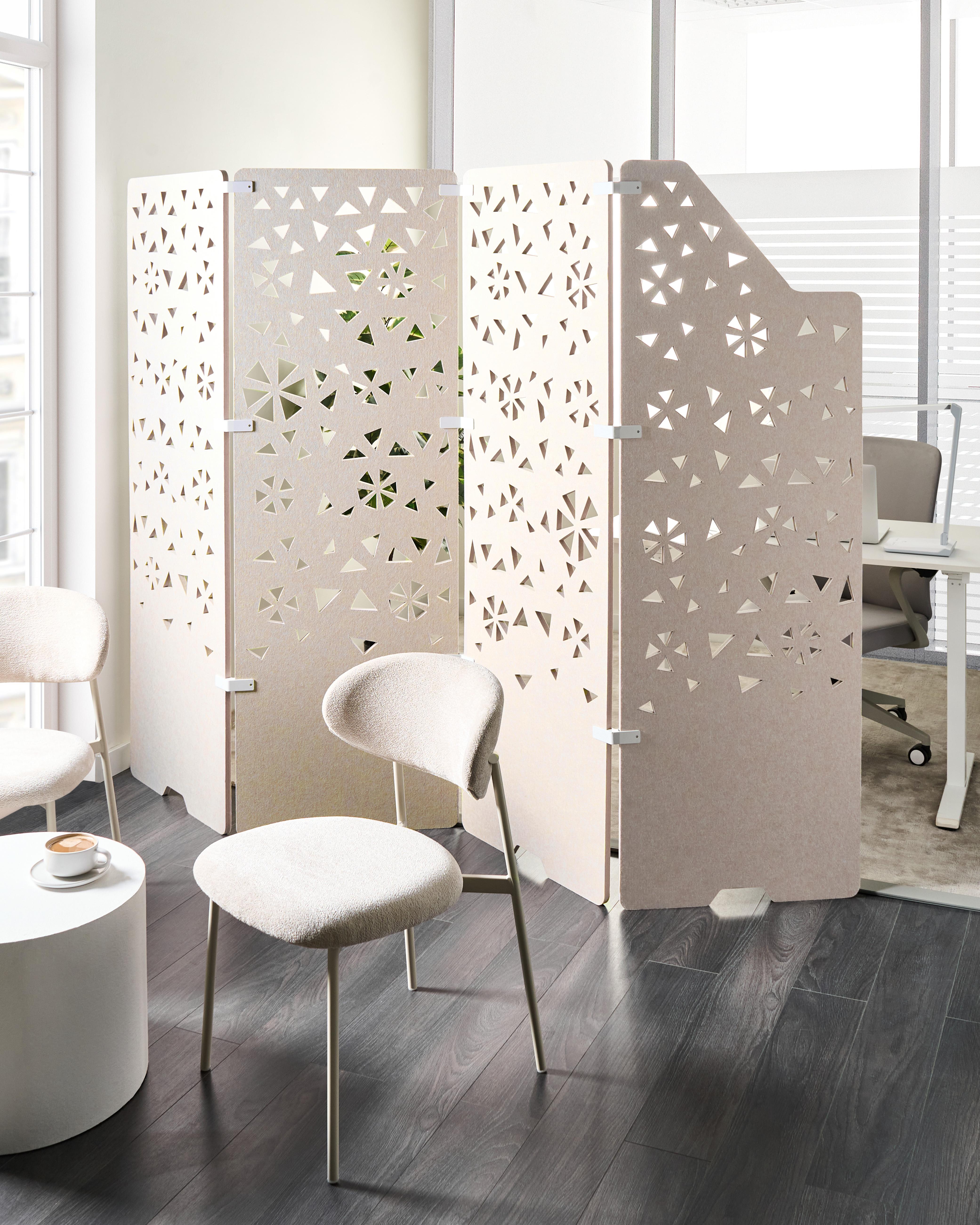 Scheidingswand voor kantoor STARRY Lichtbeige