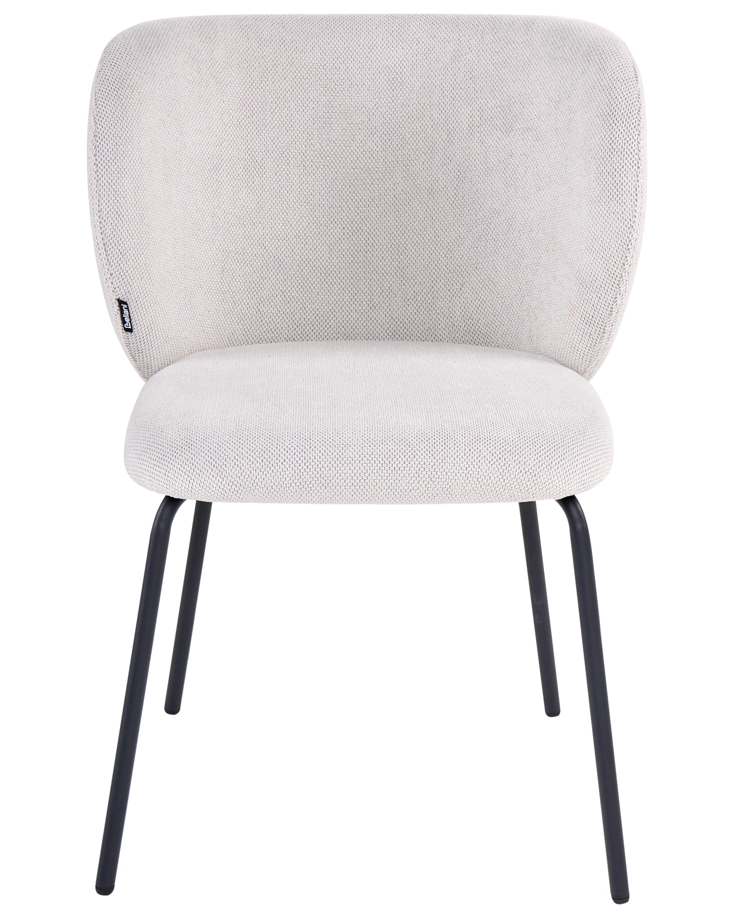 Set van 2 eetkamerstoelen CALERA Stof Gebroken wit