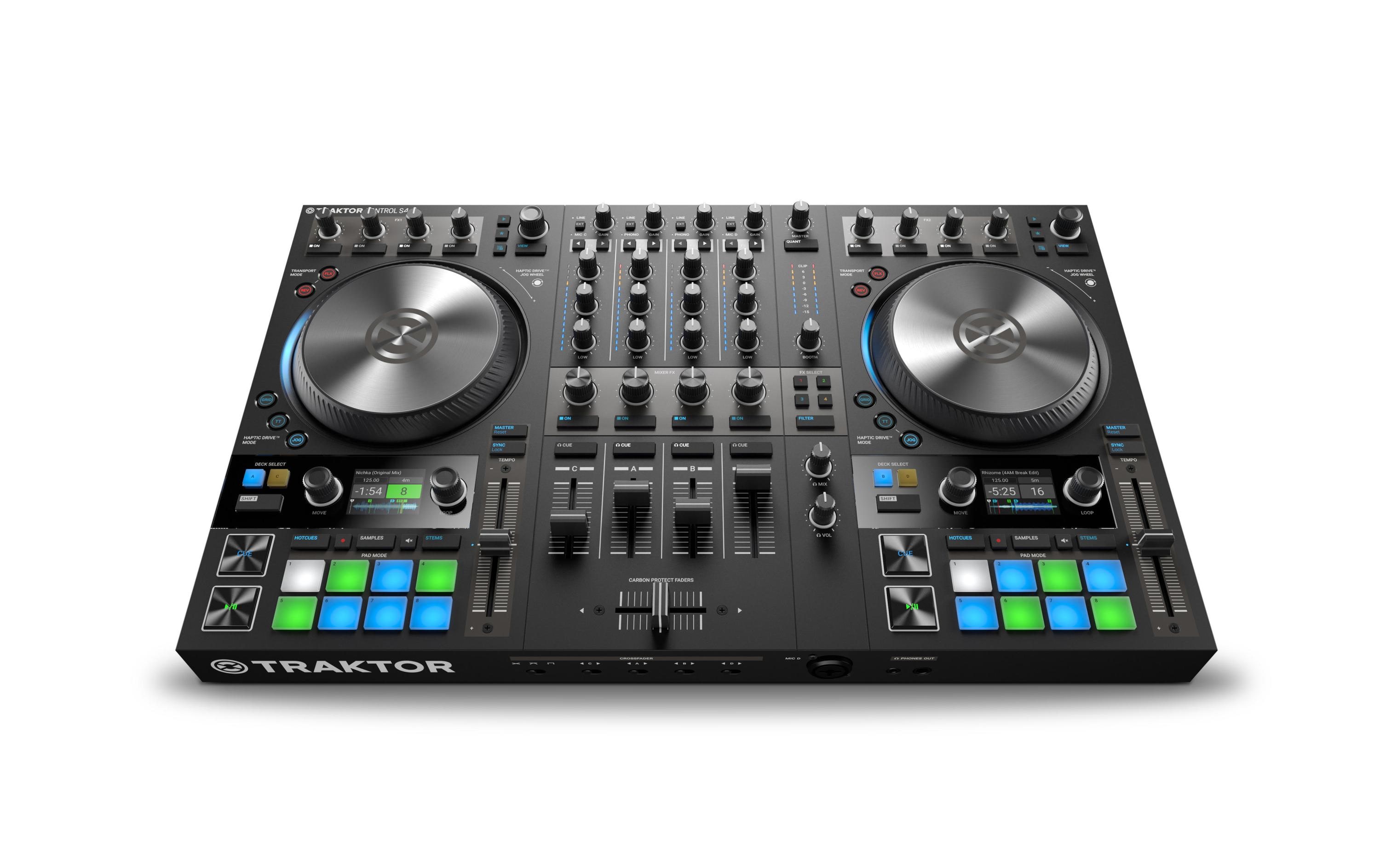 DJ-Controller Traktor Kontrol S4 MK3<br>4-Kanal DJ-System mit «Haptic Drive»