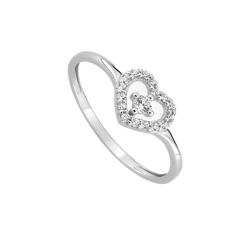 Bague Femme - Oxyde de zirconium - Or 9 Carats
