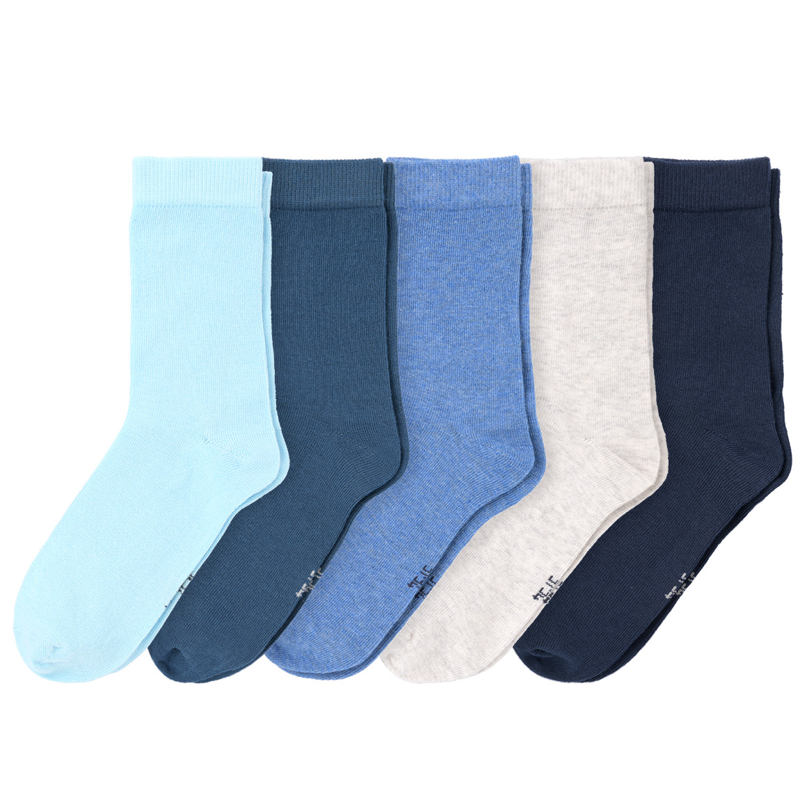 Topolino 5 Paar Jungen Socken im Set dunkelblau / blau / hellblau