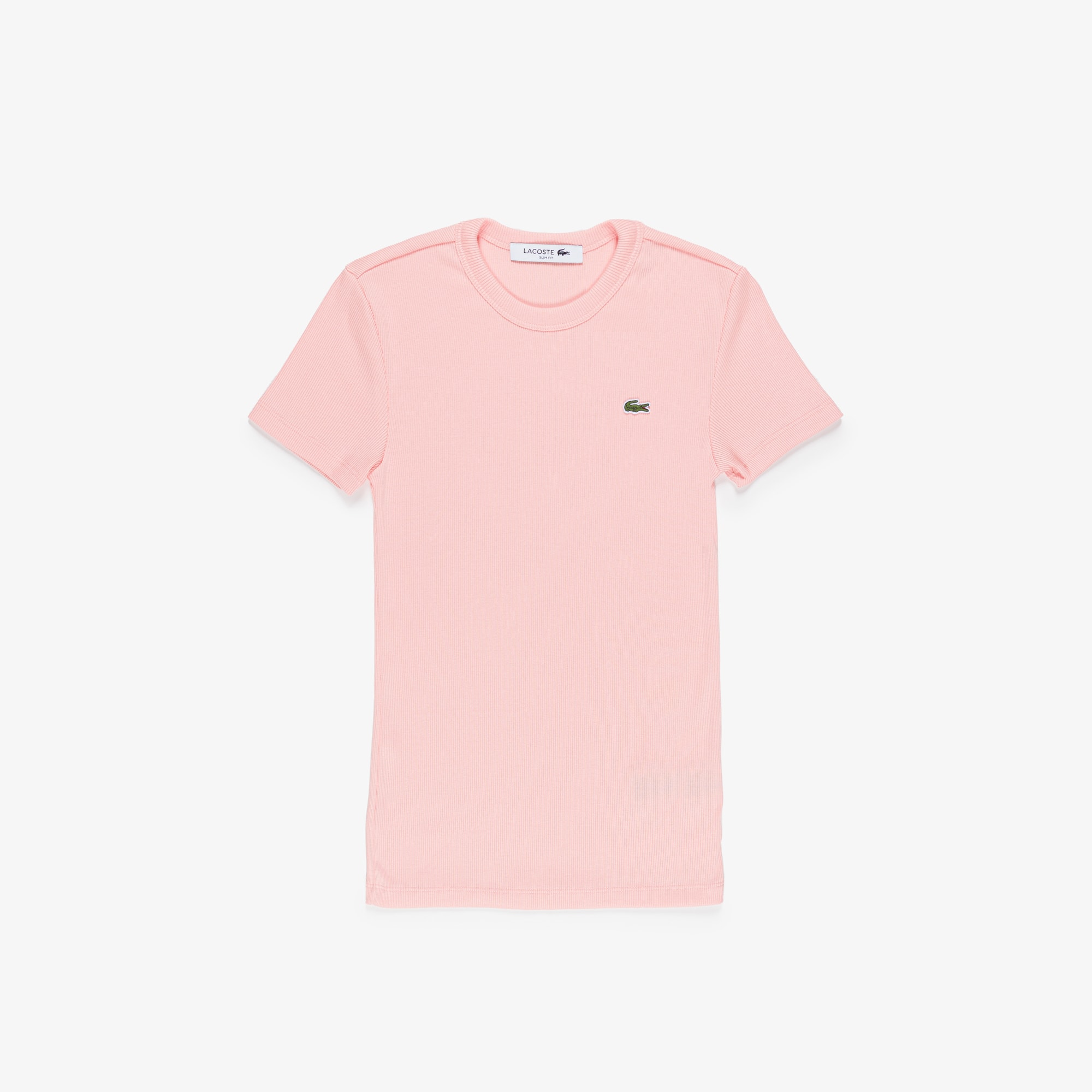 T-shirt femme Lacoste slim fit en coton biologique T-Shirts - Rose - Lacoste - Femme