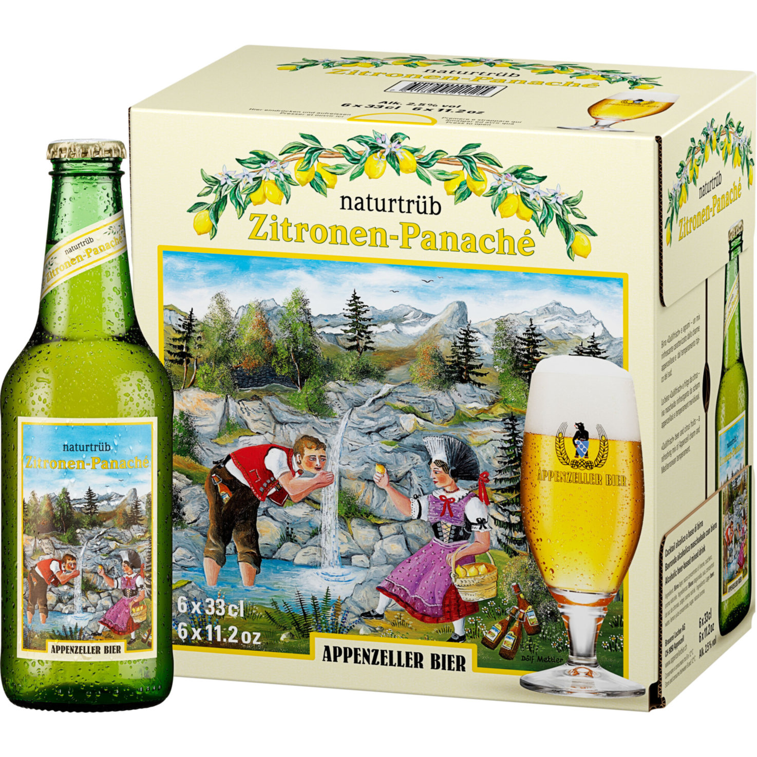 Appenzeller Zitronen Panaché 6x33cl -198cl