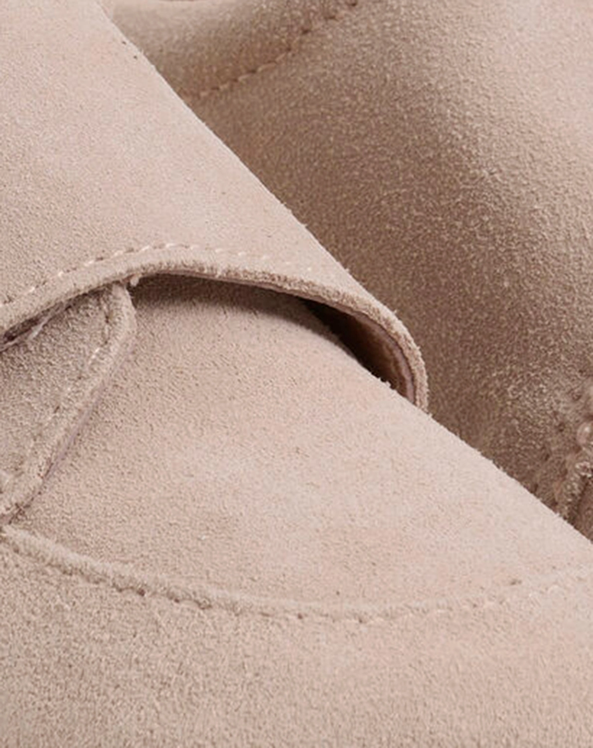 Krabbelschuhe SUEDE VELCRO in peach whip