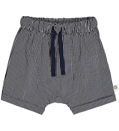 Müsli Shorts - Popeline Stripe - Spülung Cream/Blue Night