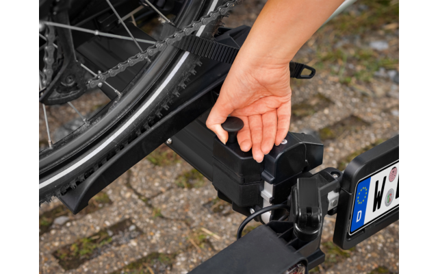 Eufab SD260 Kupplungs-Fahrradträger für Flügeltür Kastenwagen für 2 Fahrräder, E-Bike geeignet
