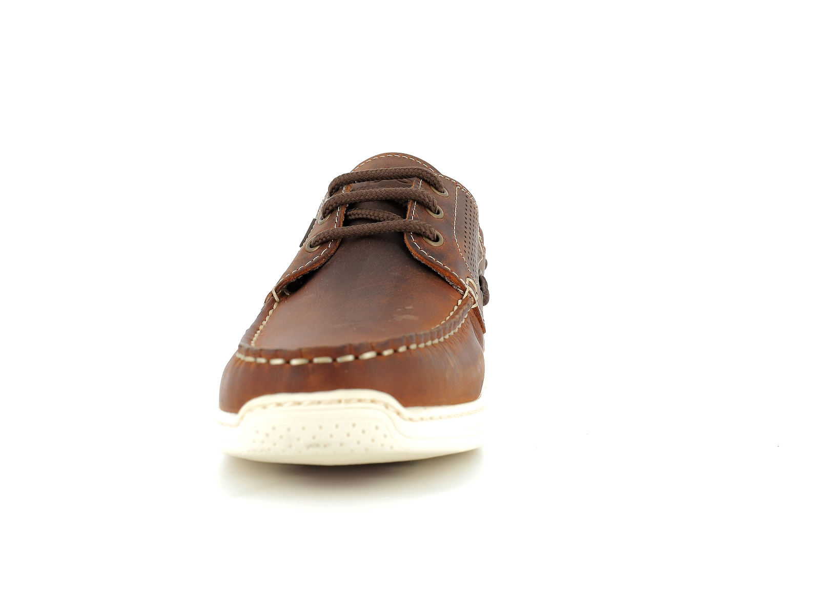 Tbs-MATBOAT Cuir gras Marron Fonce