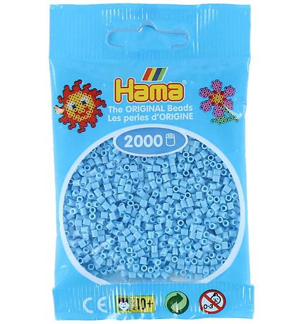 Hama Mini Perler - 2000 stk. - 46 Pastel Bl?