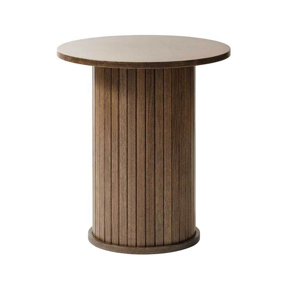 Houten bijzettafel Lenn naturel - Ø50 cm Gerookt eiken