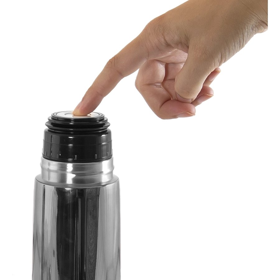 miniland Thermosflasche deluxe thermos mit Isoliertasche silber 500ml