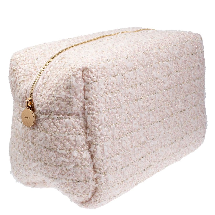 DARK Tweed Make-Up Pouch Large Pale Rose