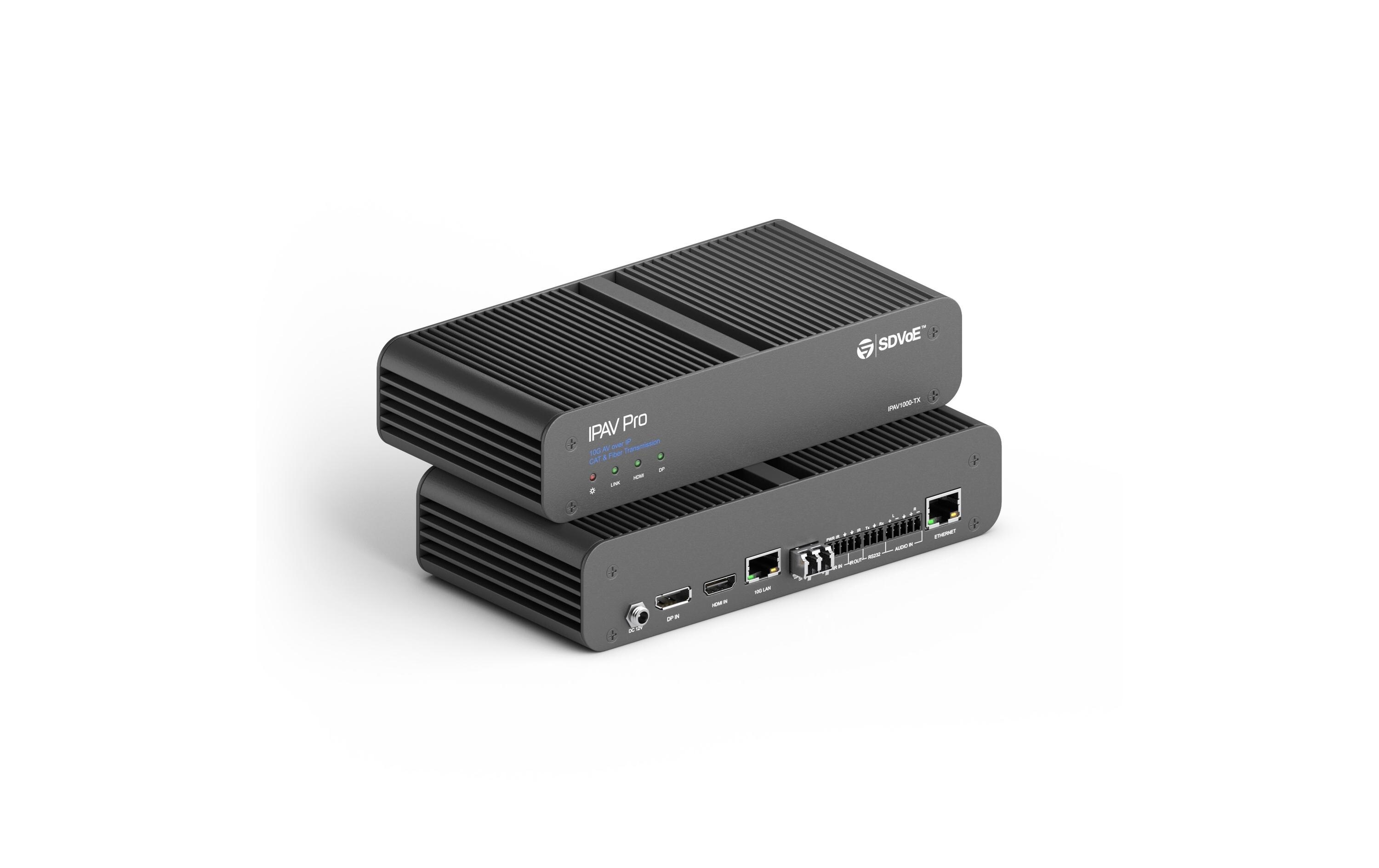 IP Transmitter IPAV1000-TX 10G Ethernet CAT/Glasfaser<br>AV over IP Transmitter, Standardgehäuse