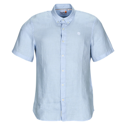 Timberland - SS MILL RIVER LINEN SHIRT SLIM - Bleu ciel