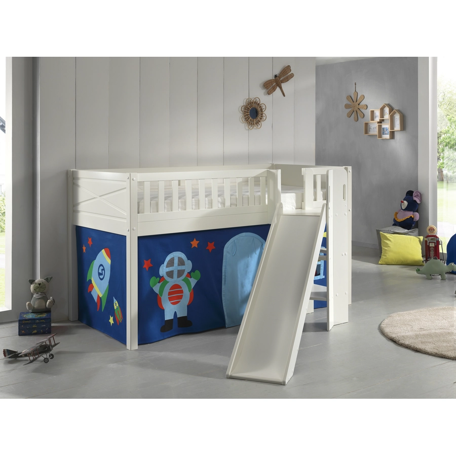VIPACK Spielbett SCOTT 90 x 200 cm Astro weiß