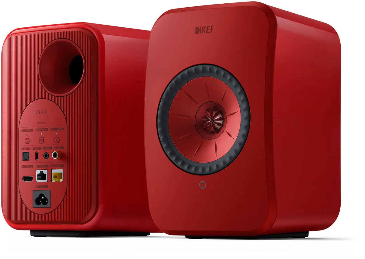 KEF LSX 2 Rouge Enceintes sans fil hi-fi