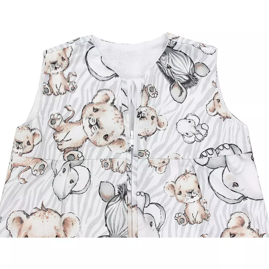 TupTam Baby Sommer Schlafsack Ärmellos Unwattiert graubeige