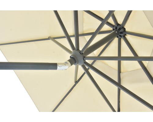 Cantilever parasol Sarry Soluna Ø 300 cm Polyester (PES) ecru
