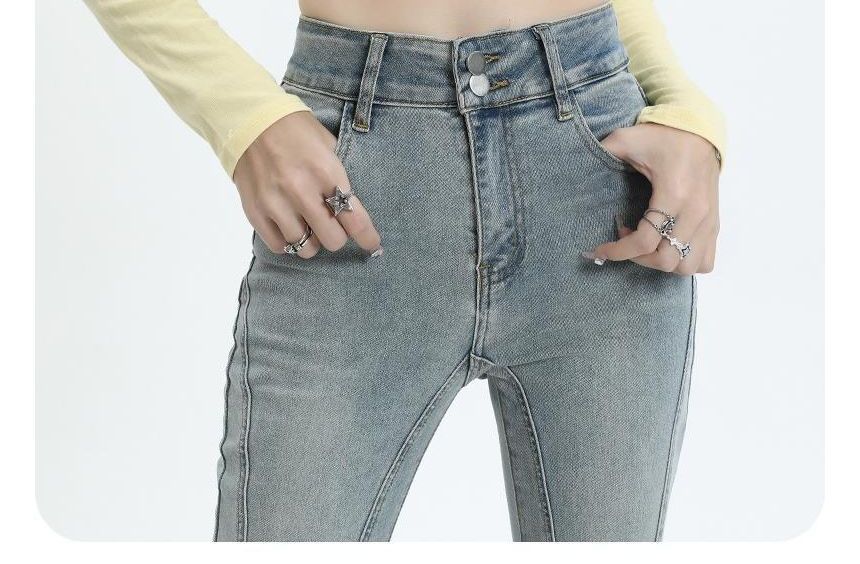 Denimot - High Rise Washed Panel Flared Jeans (diverse ontwerpen)
