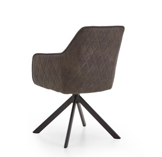 Stuhl MENU mit Armlehnen grey/schwarz