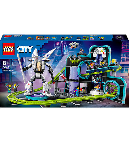 LEGO? City - Robot WoRød Rutsjebanepark 60421 - 968 Dele