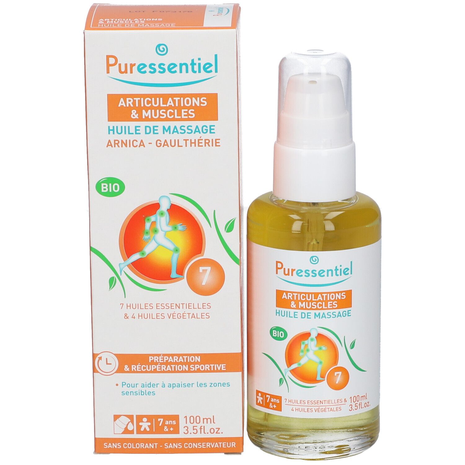Puressentiel BIO Massageöl Muskelanstrengung Arnika - Wintergrün