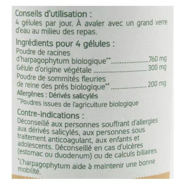 Nat & Form Bio Harpagophytum Reine des Prés 200 gélules