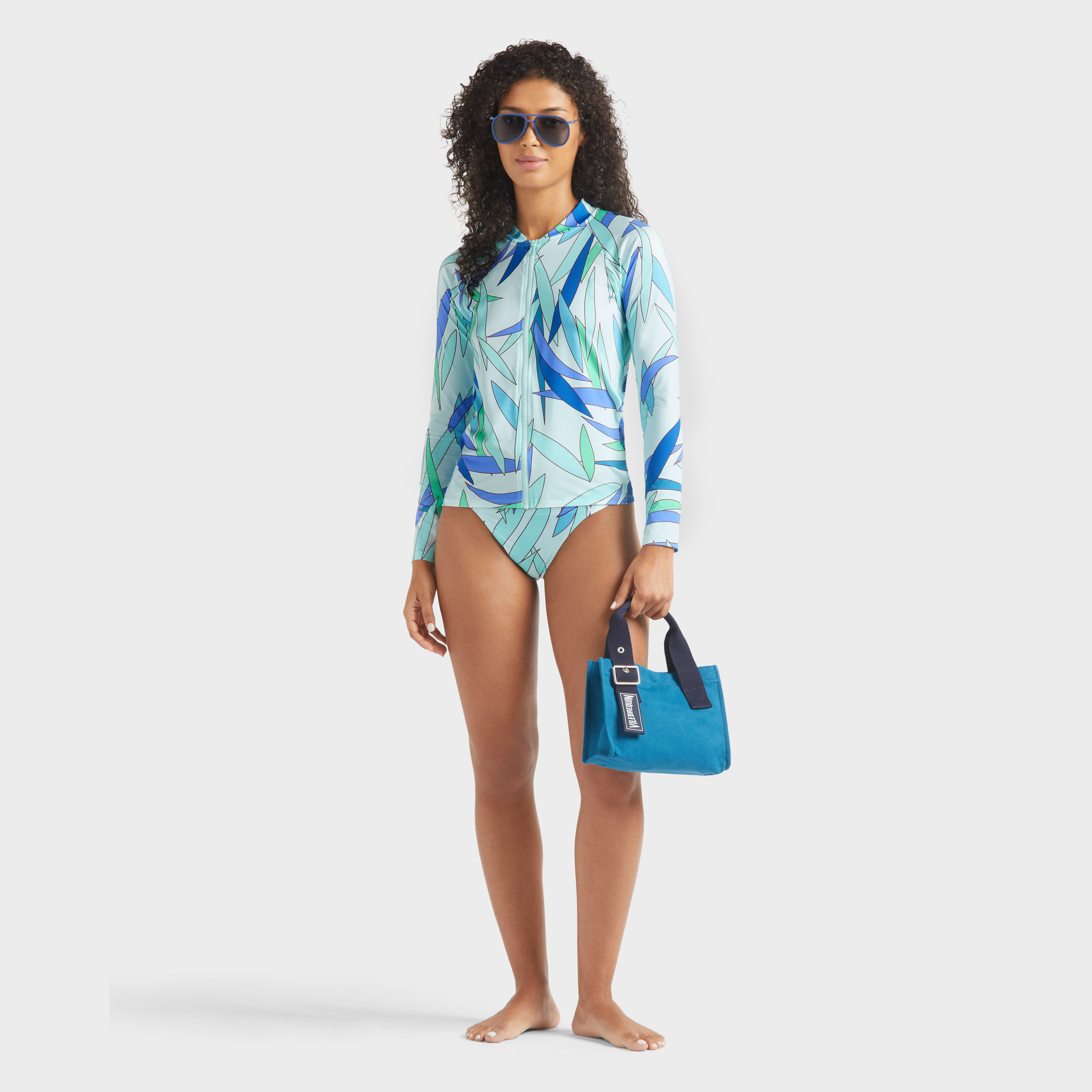 T-shirt manches longues Anti-UV zippé femme Madrague