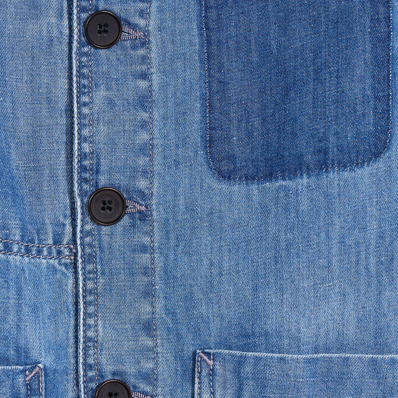 Bellerose Veste en jean Pitt bleue