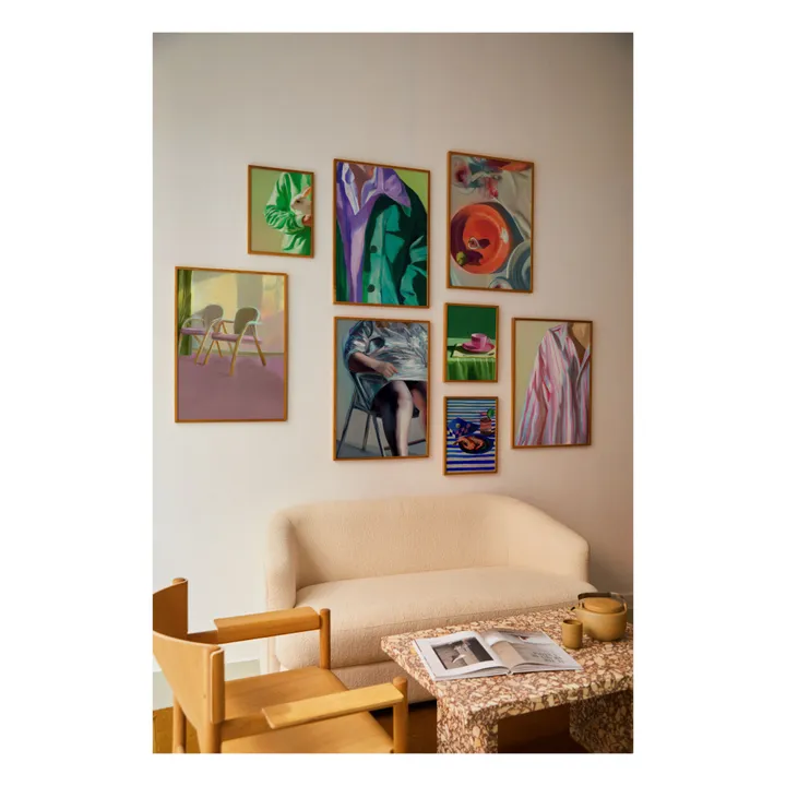 Paper Collective Affiche Shrimp and Stripes par Misfitting Things | Bleu